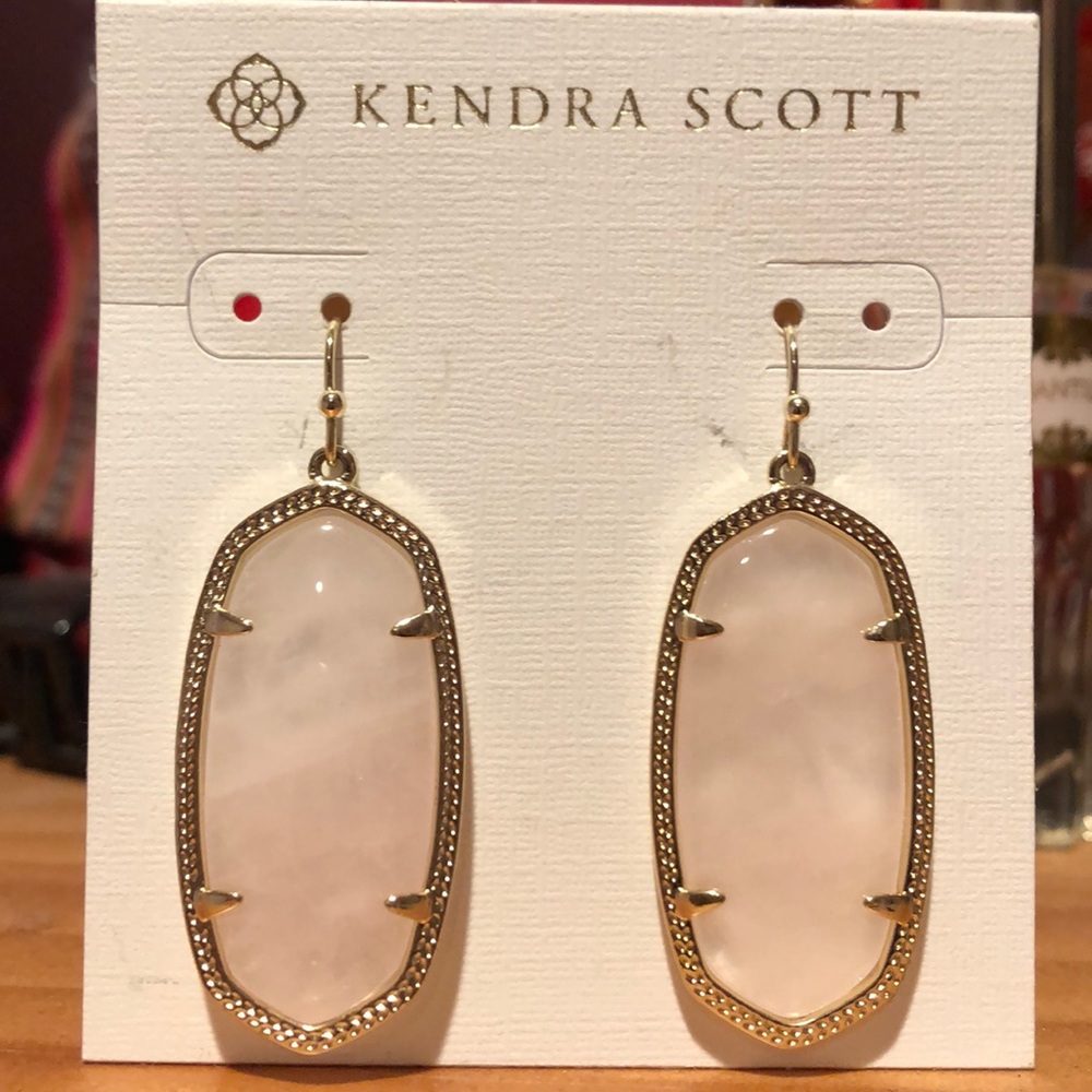 Kendra Scott Rose Quartz Earrings